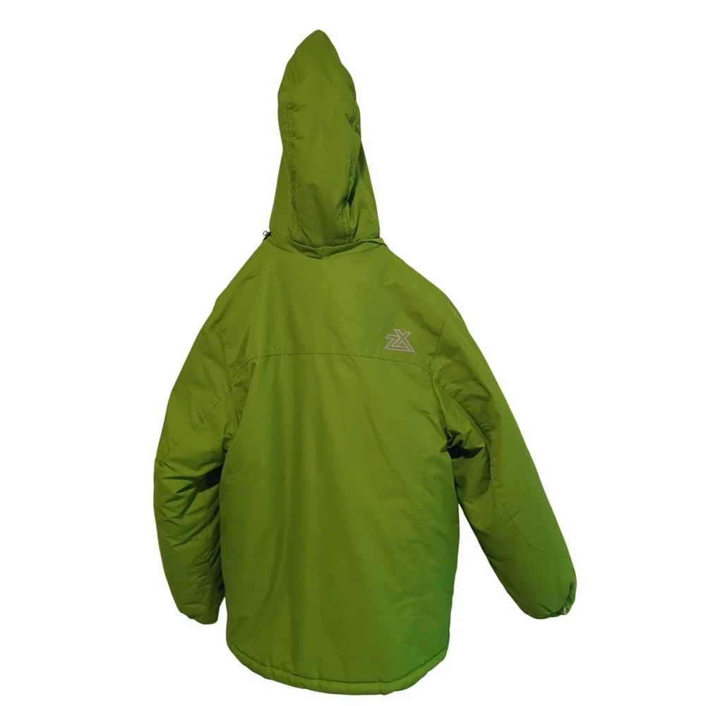 ZeroXposur Boys XL 18/20 Lime Green Winter Ski Jacket Detachable Hood A54104